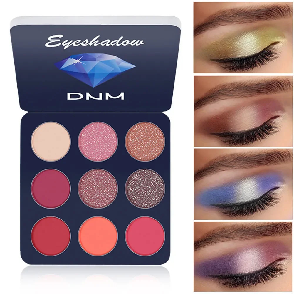 9 Colors Gliltter Eyeshadow Palette Matte Eye Shadow Pallete Shimmer Shine Nude Make Up Set Kit Cosmetic Women 241118