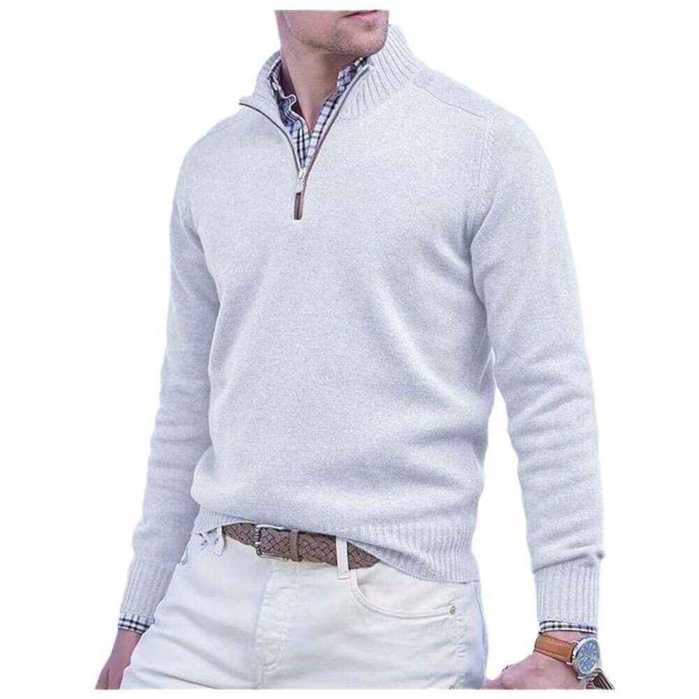 Men's autumn and winter collection men's knitted casual warm thick base sweater 2024 temperament versatile new trend clothing ins