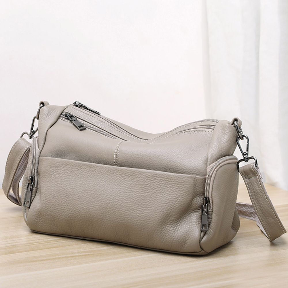 100% top layer cowhide women's shoulder crossbody genuine soft leather armpit bag, mommy bag