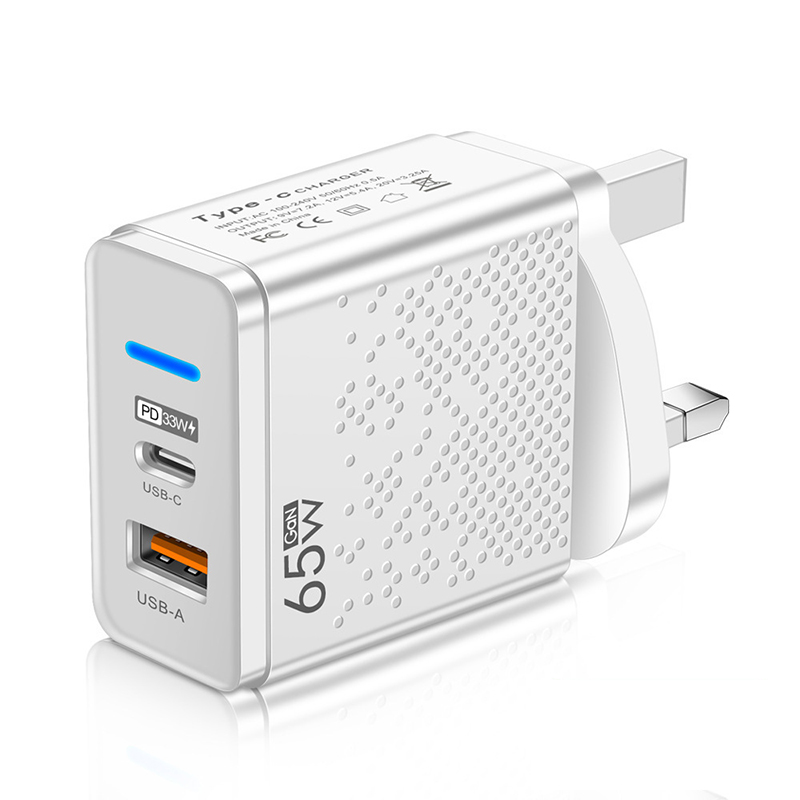 GaN USB Type C Charger 65W Quick Charge USB Fast Wall Charger For iPhone 14 Xiaomi Samsung Huawei Type C PD Phone Charge Adapter