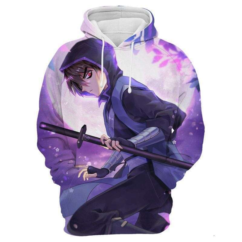 2024 New Assassin Wu Liuqi 3D Digital Printed Trendy Long Sleeve Hoodie Casual Sweatshirt