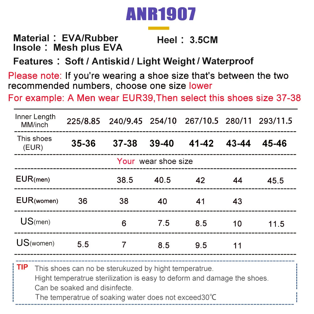 ANNO Soft Doctors Nurses Antislip Protective Clogs Operating Room Slippers Chef Work Flat Hospital Foot Wear with Shoes Pad 241120