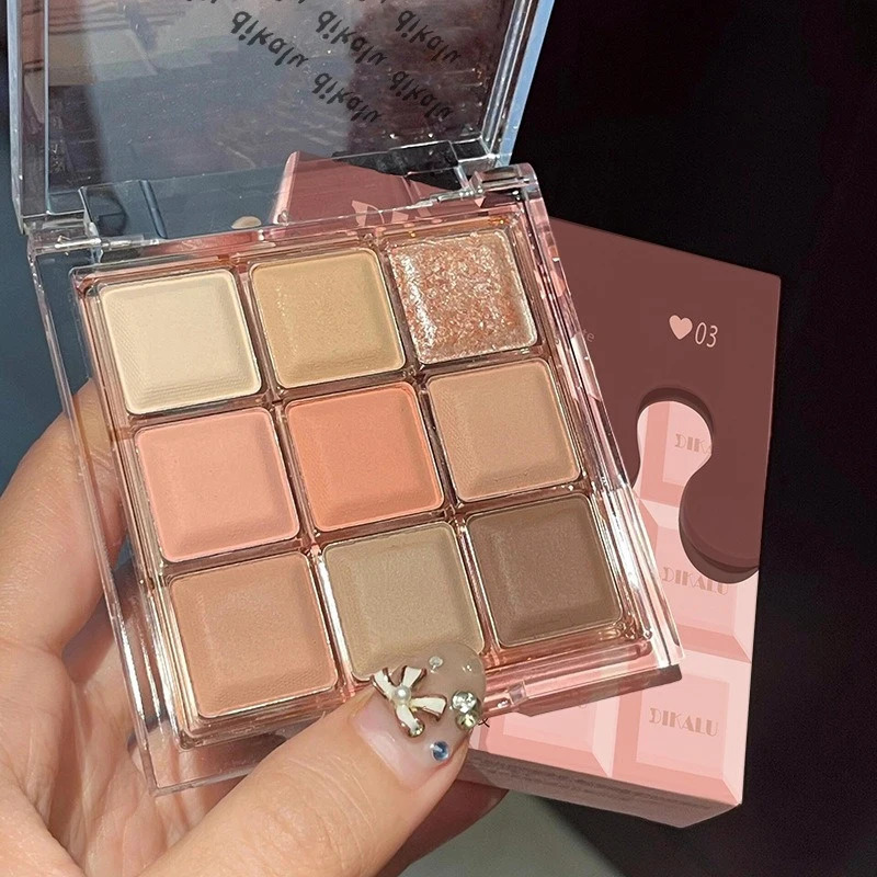 Black Pink Smoky Eye Shadow Palette Pearlescent Matte Chocolate Eyeshadow Long Lasting Eyes Base Shade Powder Cosmetics 241118