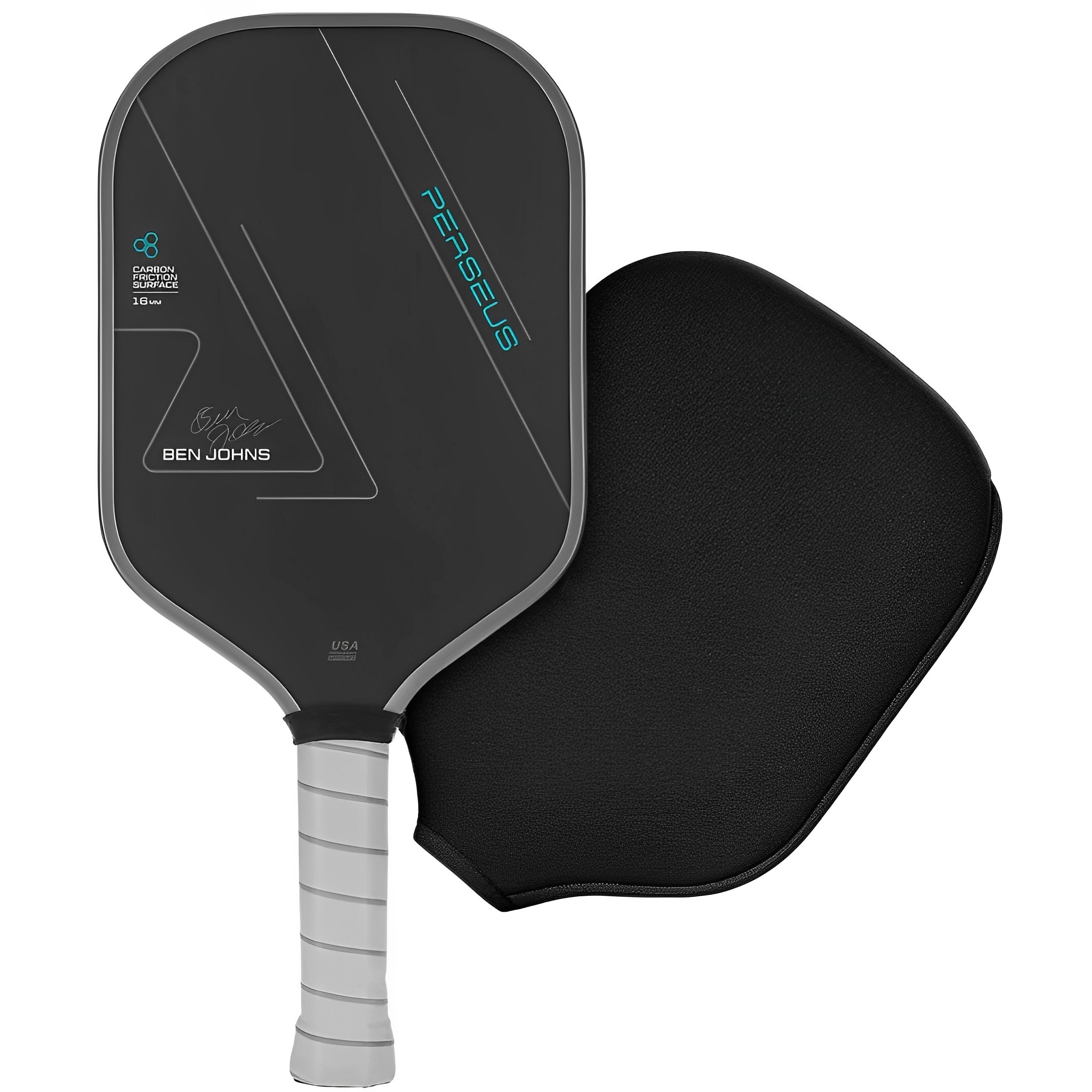 BEN JOHNS T700 Fiber Pickleball Paddle Carbon Friction Surface 16Mm Polymer Honeycomb Core Enhanced Power&Spin&Control