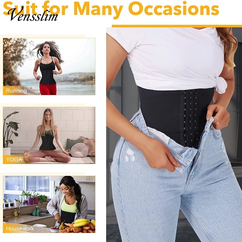 Vensslim XS3XL Body Shaper Waist Trainer Belt Women Weight Loss Reduce Tummy Trimmer Corset Adjustable Workout Girdle Shapewear 241121