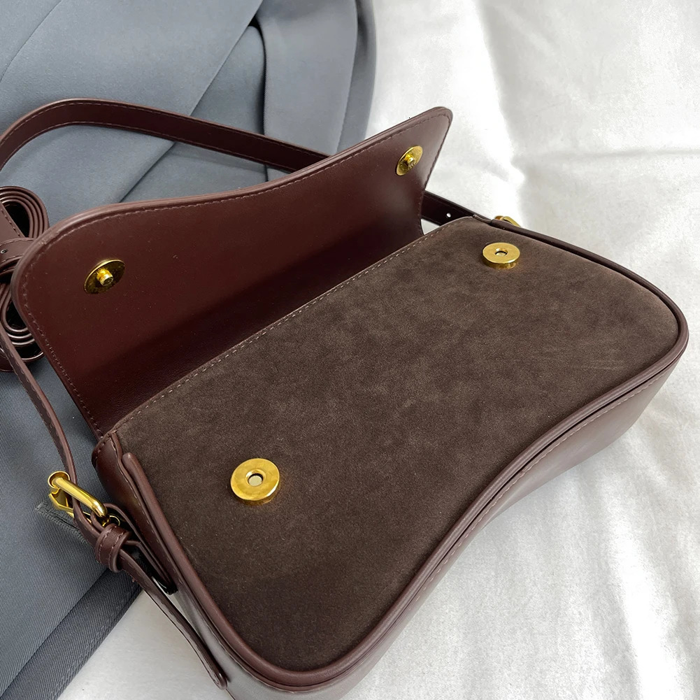 Women PU Shoulder Bag Large Capacity Fashion Underarm Bag Adjustable Strap Stylish Armpit Bag Small Tote Bag Outdoor Travel Bag 241228