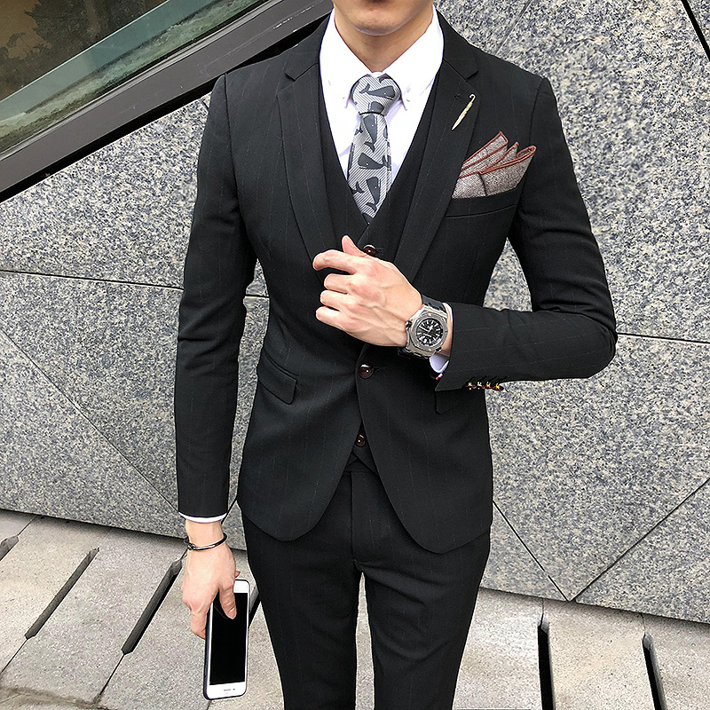 K569 Men's Single-Breasted Business Suit Jacket for Comfort