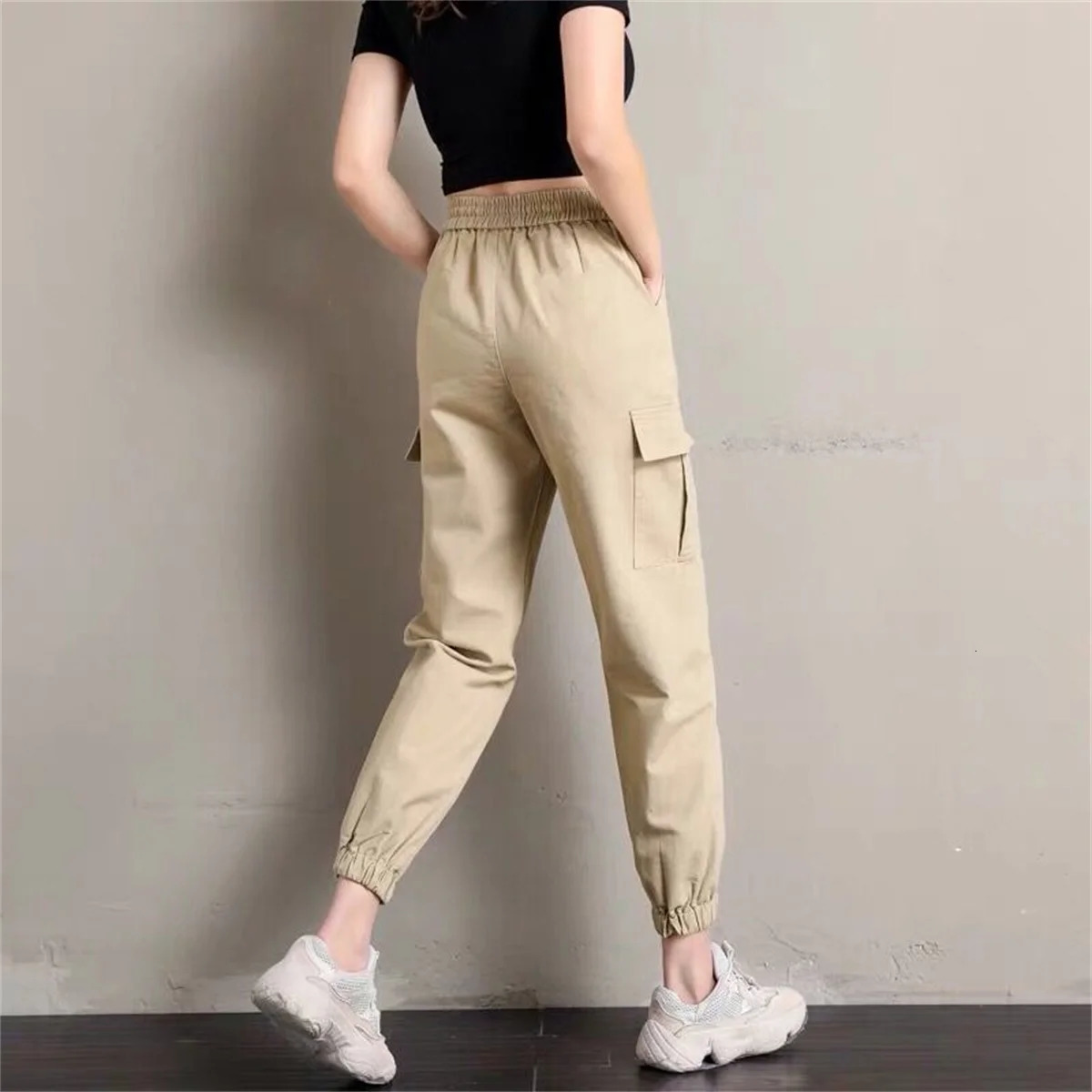 Cool Cargo Pant Casual Harajuku Joggers High Waist Loose Female Hip Hop Trousers Korean Punk Pants Funny Femme 241121Z
