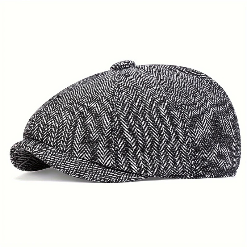 Children Retro sboy Caps British Painters Hats Spring Autumn Berets Herringbone Flat Cap Hip Hop For Boys 241125