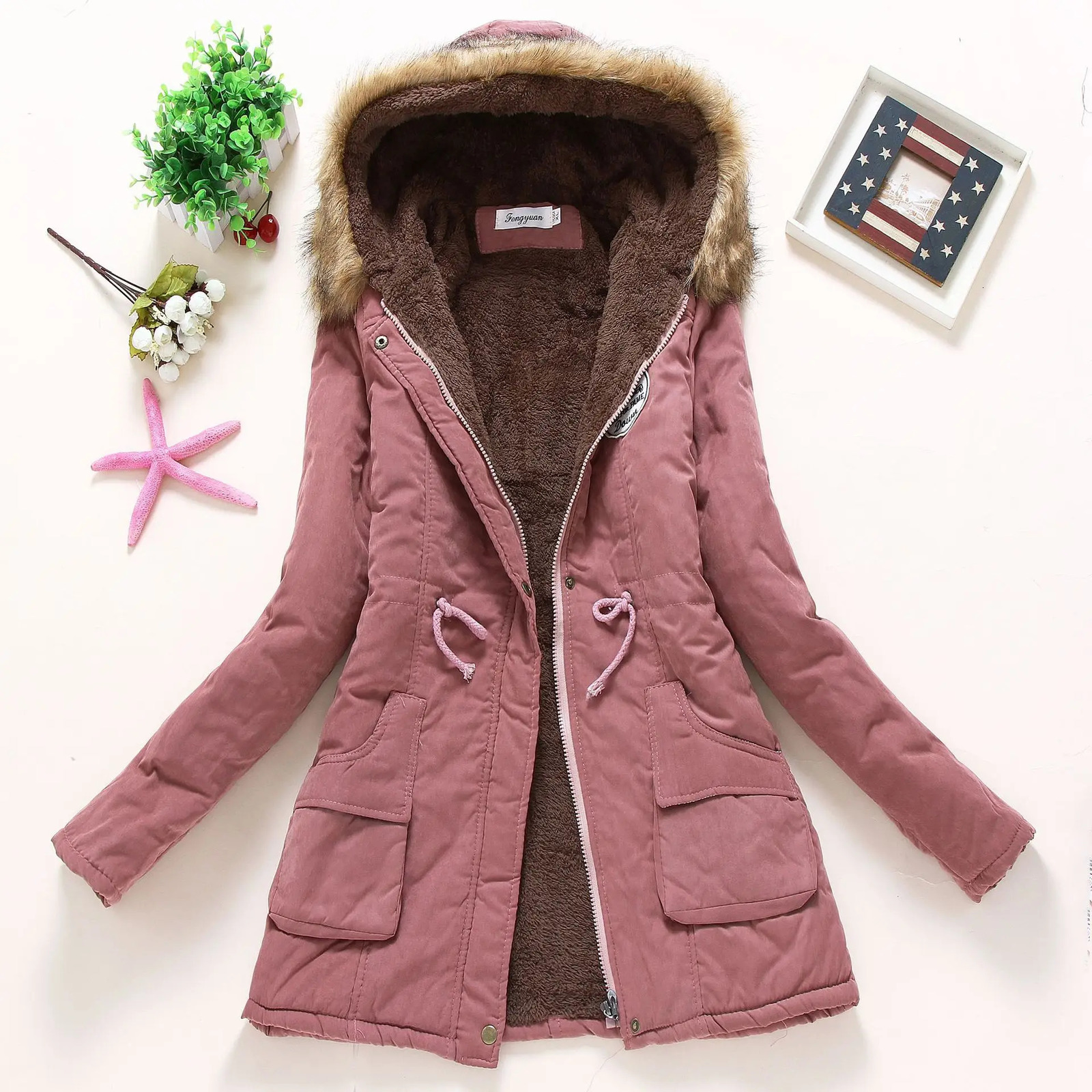 2023 Autumn Winter Women Cotton Jacket Padded Casual Slim Coat Emboridery Hooded Parkas Wadded Warm Overcoat Fashion 241120