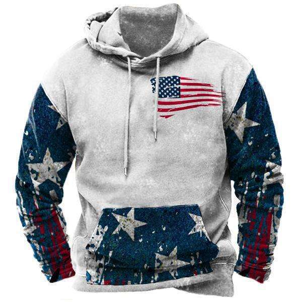 3D Digital Printed Original Manufacturer American Retro Pattern Hoodie for Men and Women Couple