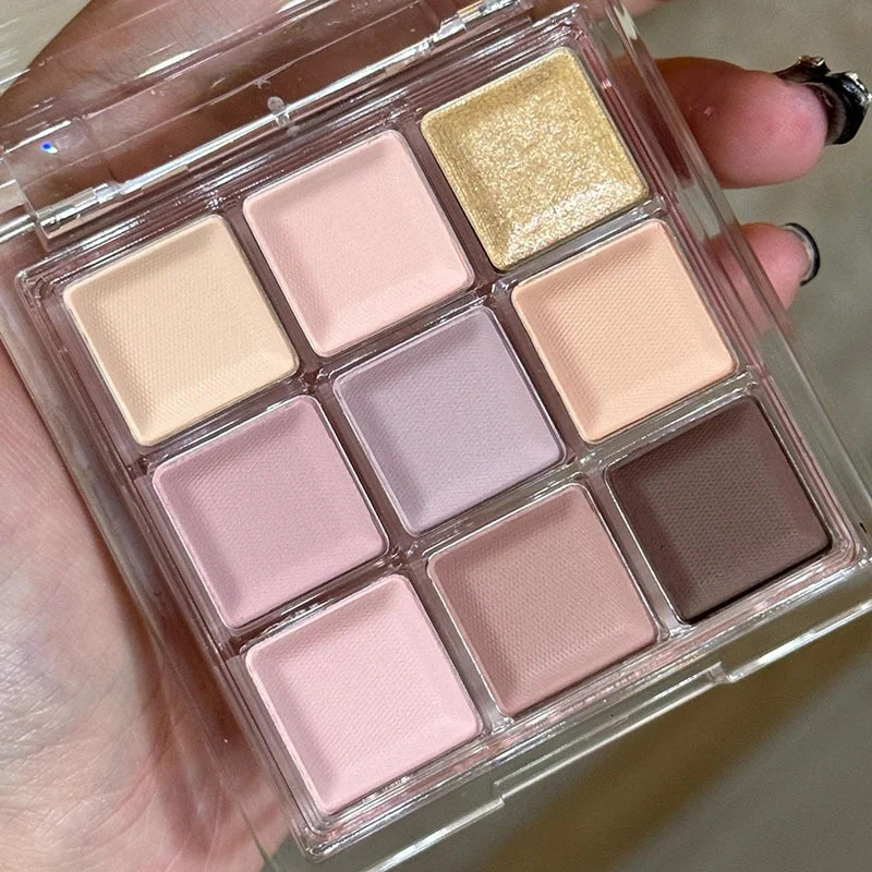 Black Pink Smoky Eye Shadow Palette Pearlescent Matte Chocolate Eyeshadow Long Lasting Eyes Base Shade Powder Cosmetics 241118