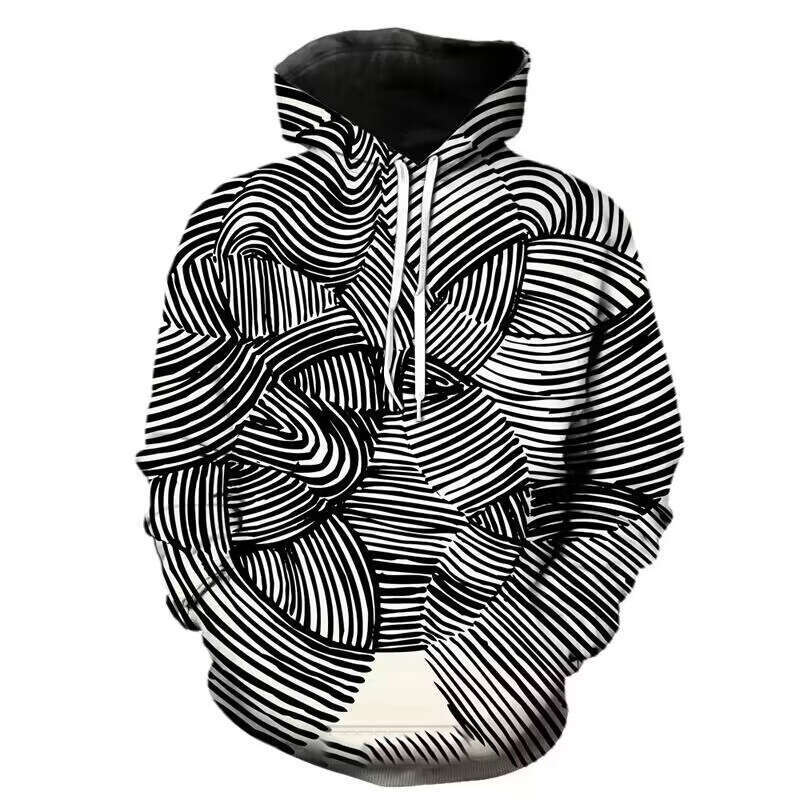 New Abstract Graffiti Art 3D Printed Sweatshirt Haruku Style Sportswear Street Hoodie