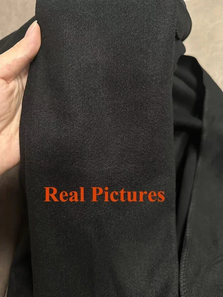 2024 Autumn Winter Women Sweet Elegant Purple Apricot MidLong Coat Jackets Lady Chic Ins Korean Style Daily Thermal Woolen 241121