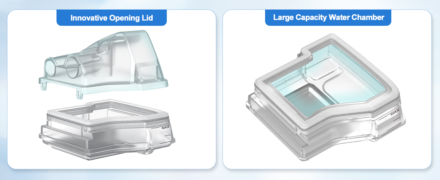 High-Quality Water Reservoir for CPAP Machines Compatible with AirSense 10 & AirCurve 10 Systems