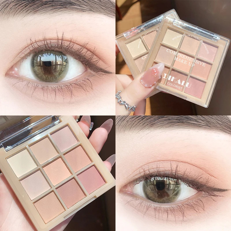9 Colors Eyeshadow Palette Nude Korean Pearly Matte Rare Beauty Girlcult Daily Outdoor Eye Makeup for Women 241118