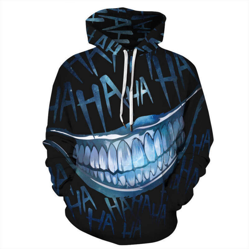 2024 Spring Autumn New European and American 3D Digital Printed Flame Skull Casual Hoodie