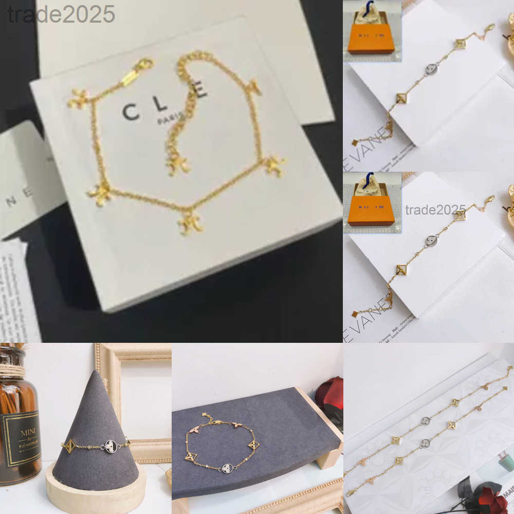 Designer Fresh Luis Simple Style Clover Anklets Classic Brand Jewelry Charm Girl Couple Boutique Gift Anklets Spring Fashion Jewelry Anklets WCPS