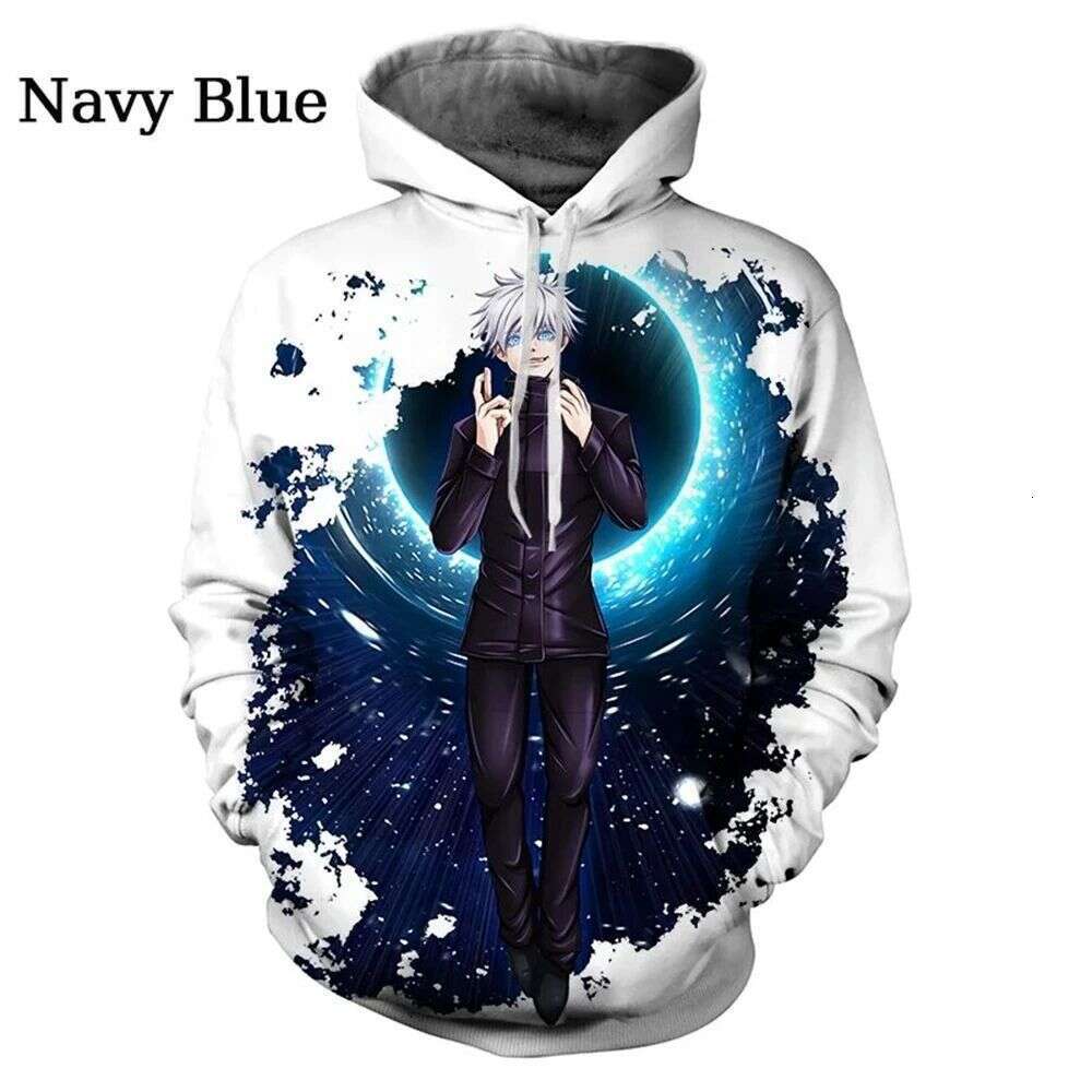 European, American, Japanese, Tiao Wu 3D digital printing autumn and winter hoodie spell battle anime hooded sweatshirt