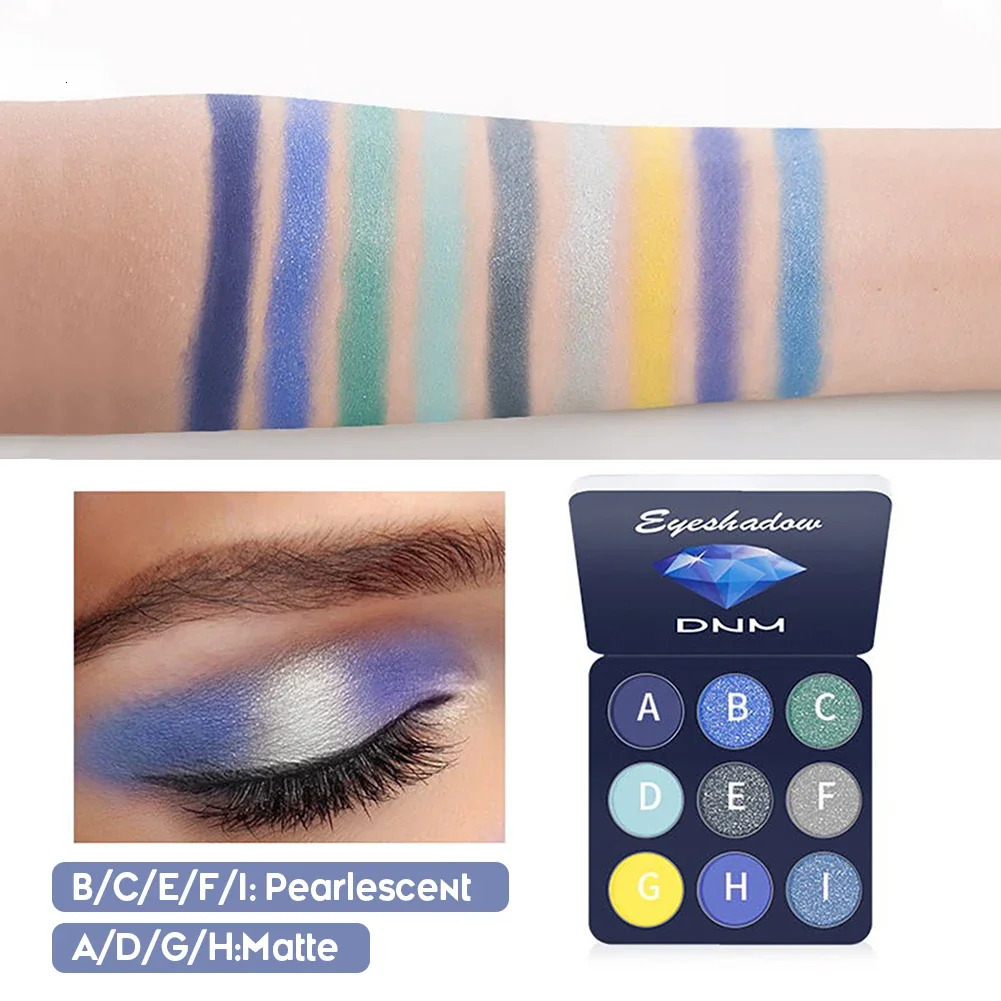 9 Colors Gliltter Eyeshadow Palette Matte Eye Shadow Pallete Shimmer Shine Nude Make Up Set Kit Cosmetic Women 241118