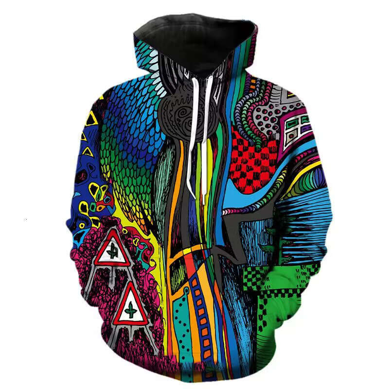 New Abstract Graffiti Art 3D Printed Sweatshirt Haruku Style Sportswear Street Hoodie
