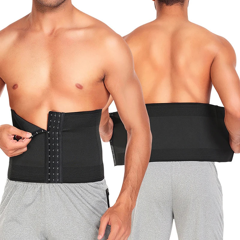 Waist Trainer for Men Tummy Control Girdle Cintas Modeladora Lumbar Support Body Shaper Compression Belt Shapewear 241121