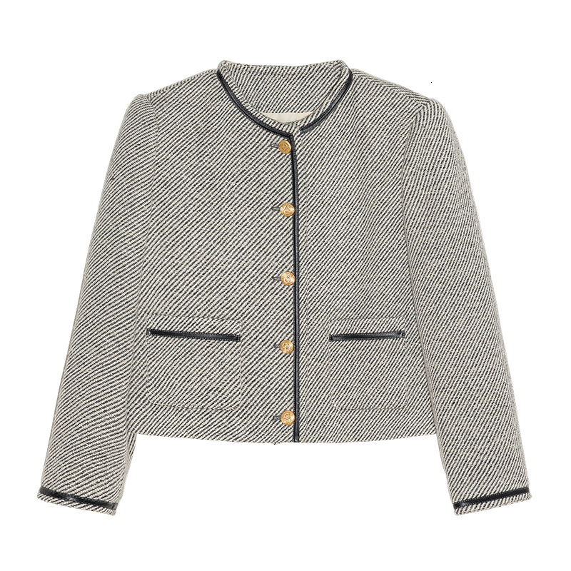 Wool Tweed Small Fragrant Coat 2024 New Women's Clothing Short, Top Spring And Autumn Light Style