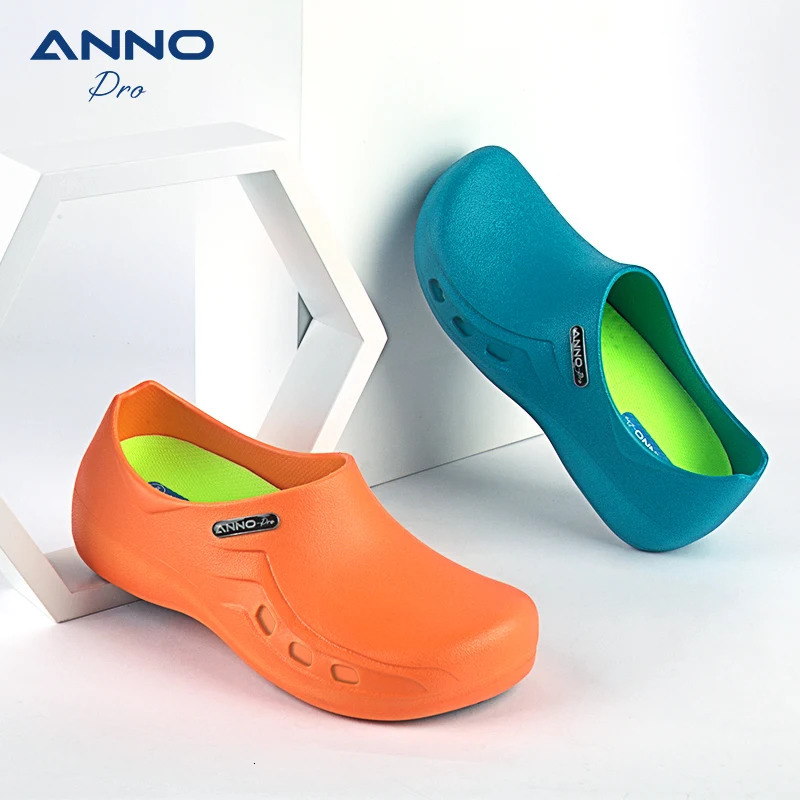 ANNO Soft Doctors Nurses Antislip Protective Clogs Operating Room Slippers Chef Work Flat Hospital Foot Wear with Shoes Pad 241120