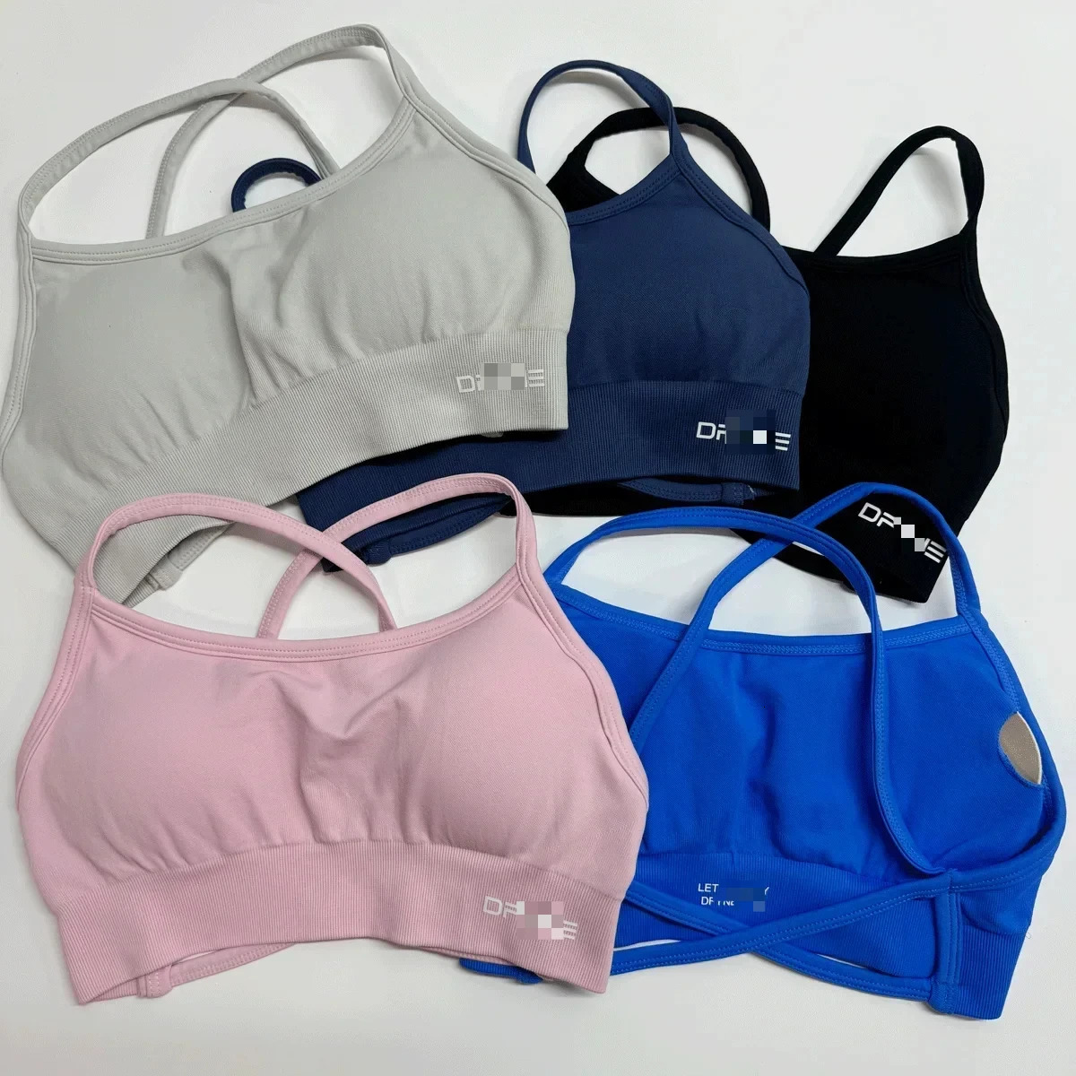 Dynamic Backless With Women Seamless Yoga Bra Medium Support Padded Gym Crop Stretchy Fiess Sports Top