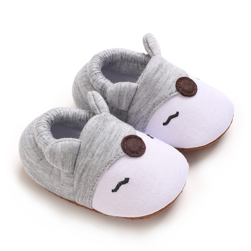 Infant Cartoon Animals Pattern Newborn Socks Shoes Cutefeet Little Toddler Non-slip Crib First Walkers Winter Baby Soft Warm Shoes