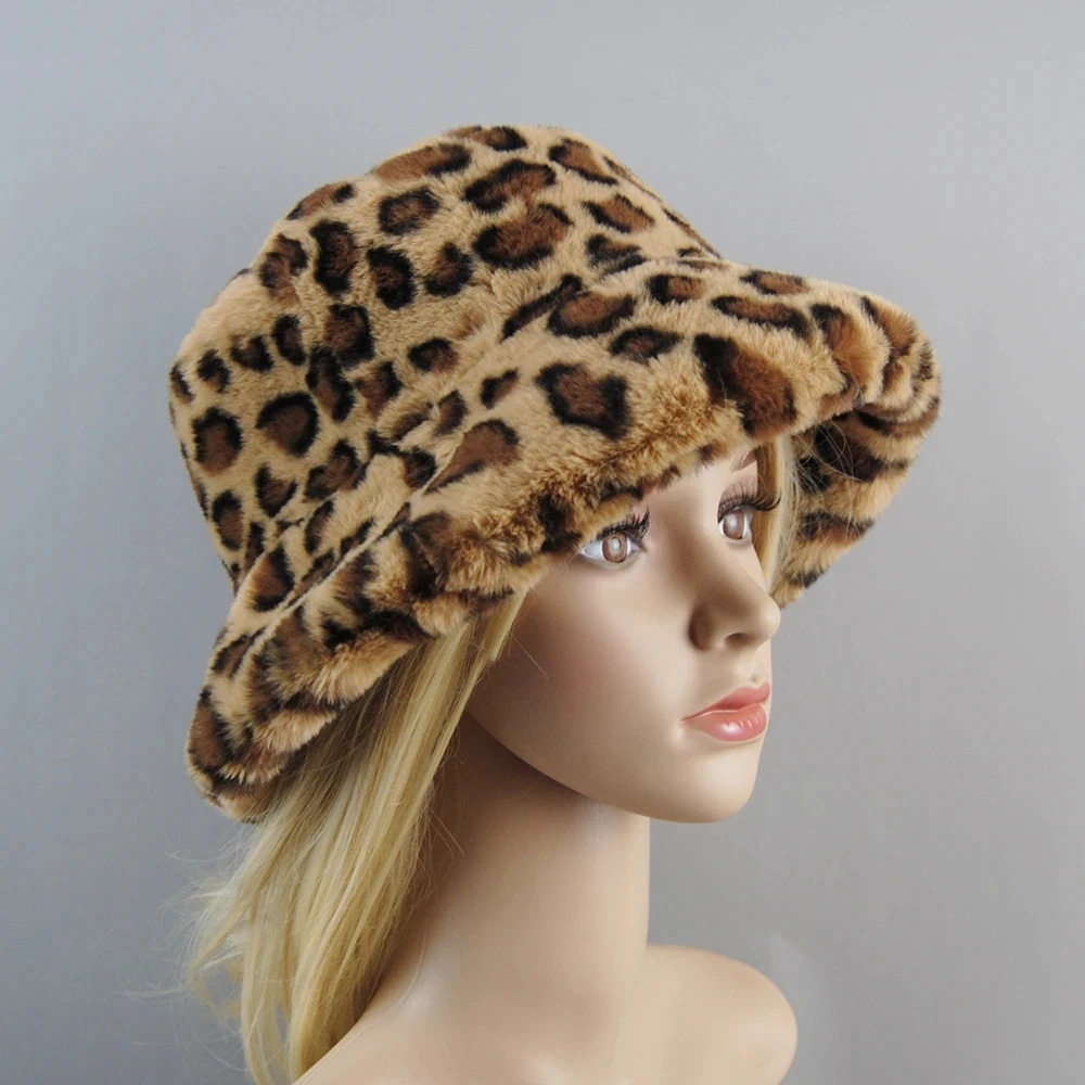 Rabbit Fur Hats 2024 Russian Fashion Ski Beanies Plush Solid Color Style Super Soft Women Winter Hat Cotton Lining Warm 241125