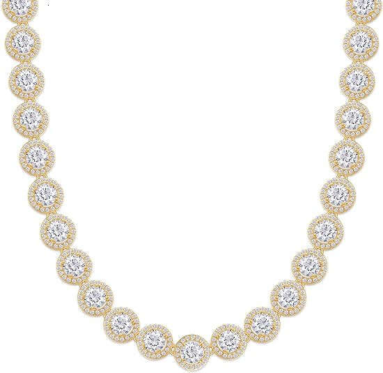 Street Hip Hop Cuban Chain Inlaid with Dia Zircon Personalized Necklace for Men and Women Rapper Accessories Trend