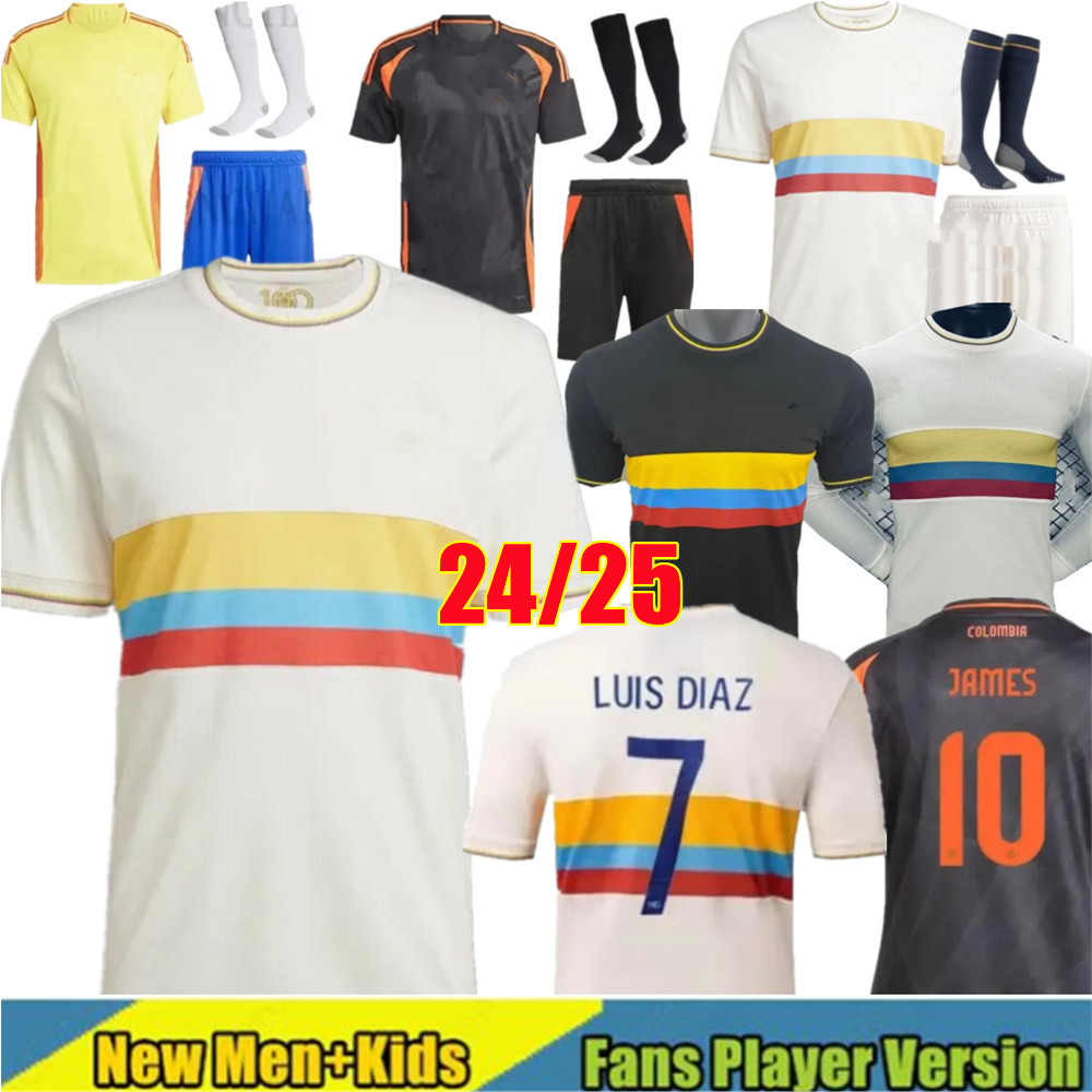 24 25 Colombia Soccer Jerseys 4XL JAMES Richard Rios National Team Football Shirt ARANGO 1990 2014 Colombia VALDERRAMA D.VALOYES 2024 2025 woman 100th Player men kids