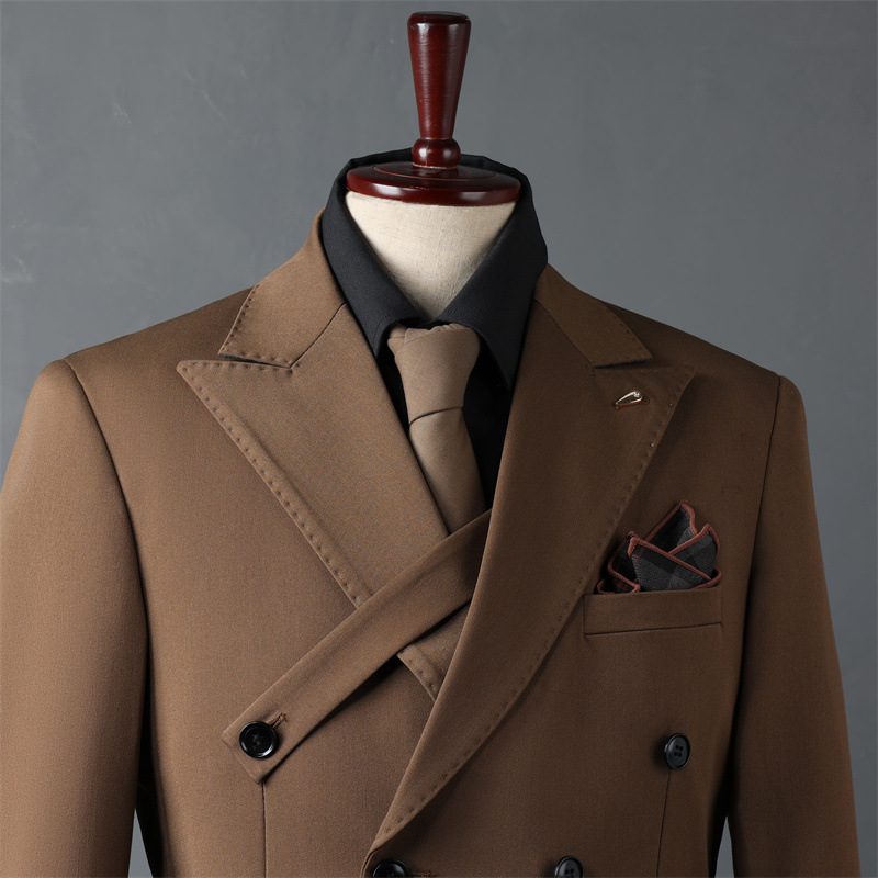 K743 Men's Slim Fit Suit Jacket - Double & Single Breasted Options Available