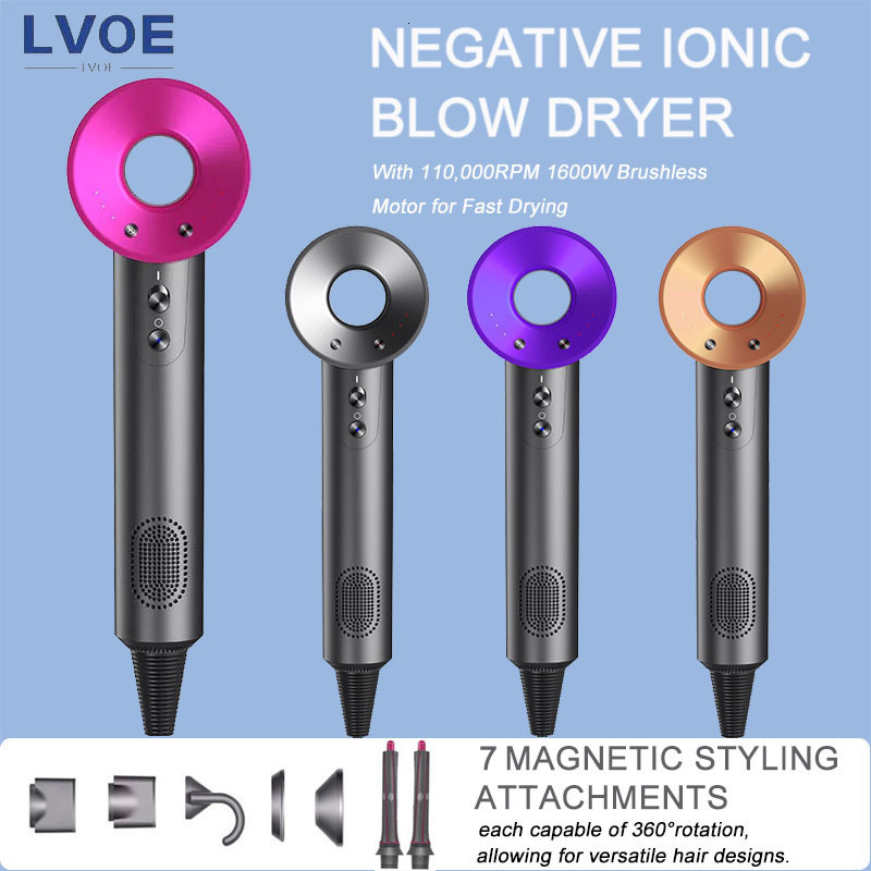 Leafless High Speed Anion Dryer Constant Temperature Portable Quick Dry Professional Hair Care Negative Lon