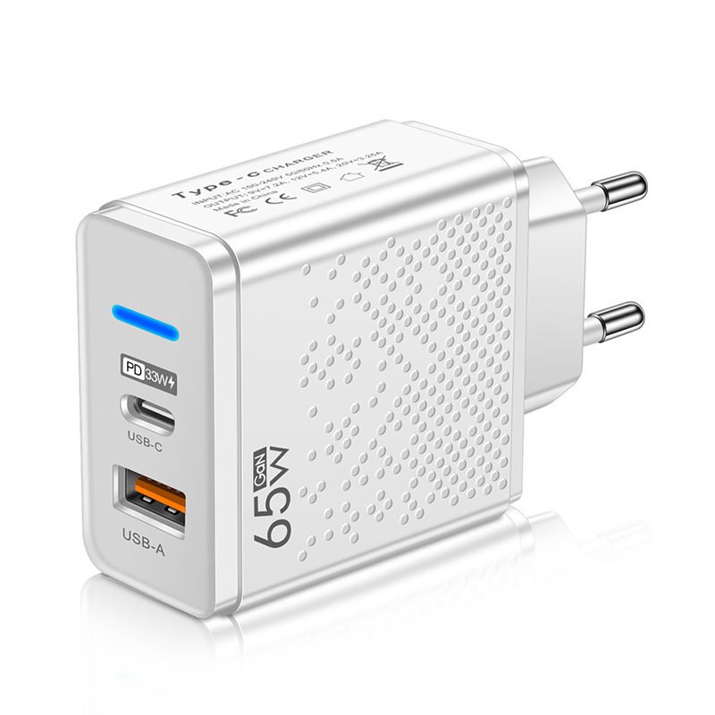 GaN 65W USB Type C Charger Fast Charging Mobile Phone Adapter Quick Charger For Samsung S23 Ultra Xiaomi 13 Huawei iPhone 14 13