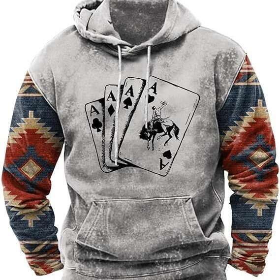 printed for men, a popular 3D hooded casual sweatshirt with pockets