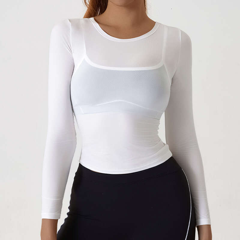 Sexy, lightweight, breathable yoga sexy, slim fit, casual running, sports, long sleeves, fiess clothes, tops