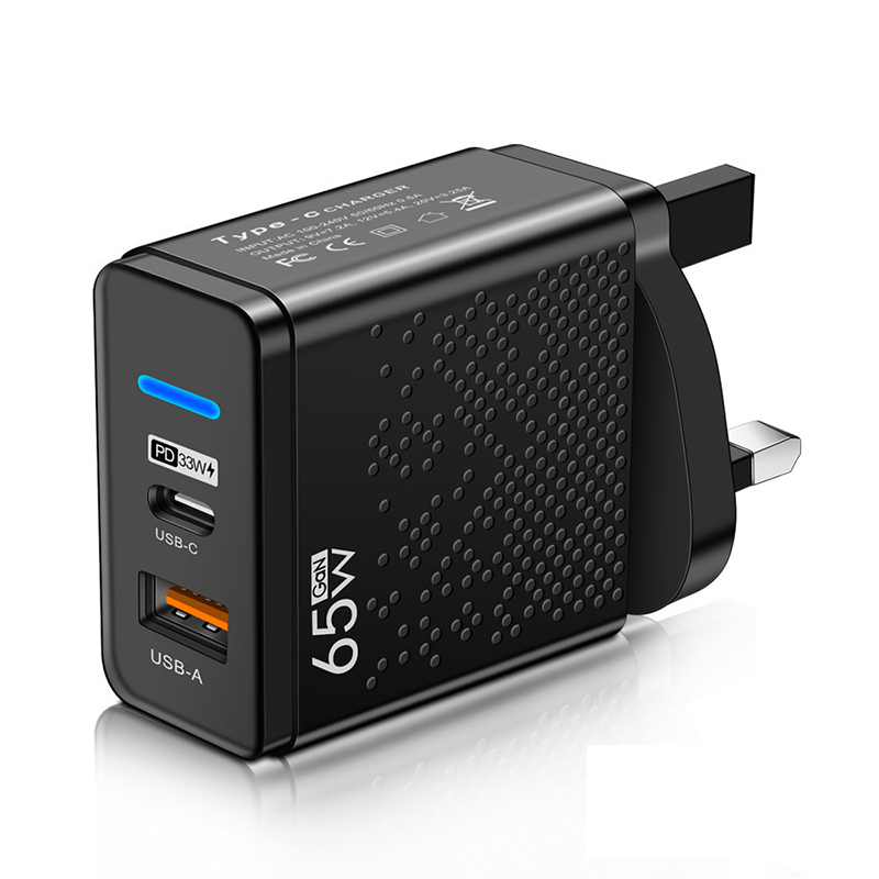 GaN USB Type C Charger 65W Quick Charge USB Fast Wall Charger For iPhone 14 Xiaomi Samsung Huawei Type C PD Phone Charge Adapter