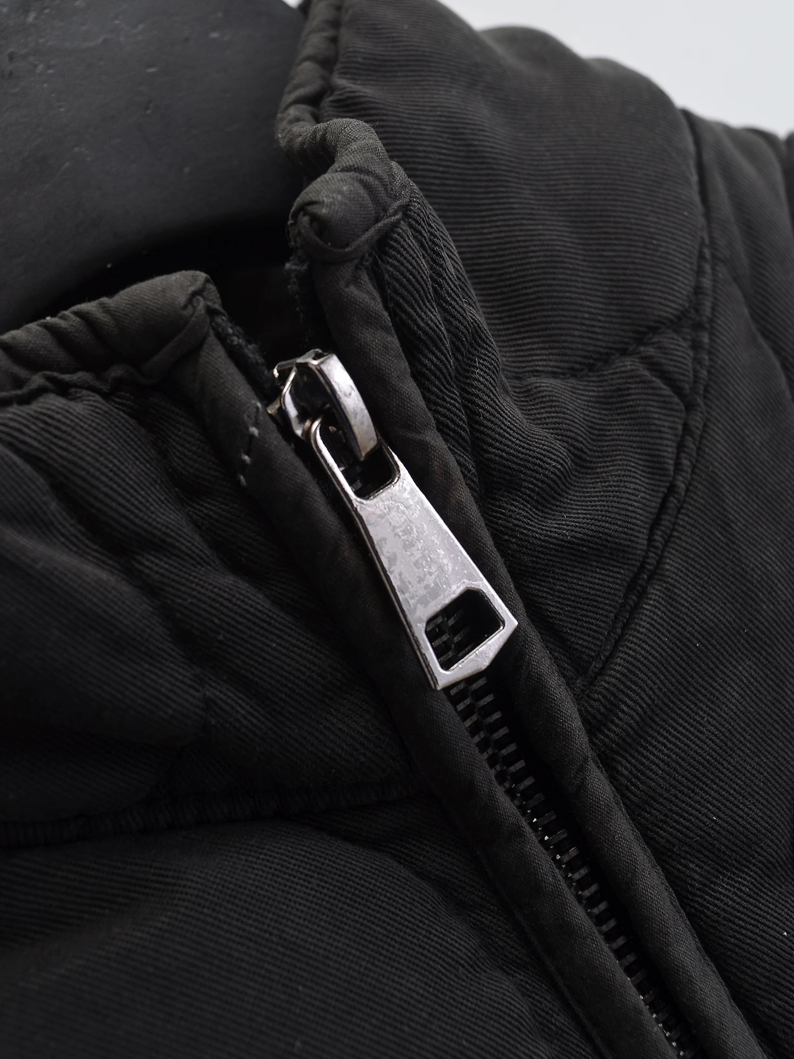 KAOPU ZA Womens fashion AutumnWinter quilted pocket zipper cotton coat jacket for women vintage highneck longsleeved jackets 241125