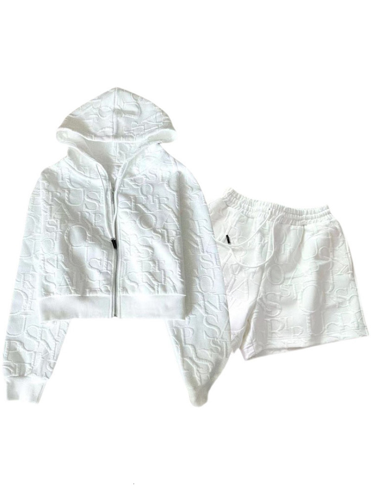 New Hoodie And Shorts For Women's High End Light Luxury Charm Goddess Style Casual Fashion Two Piece Set