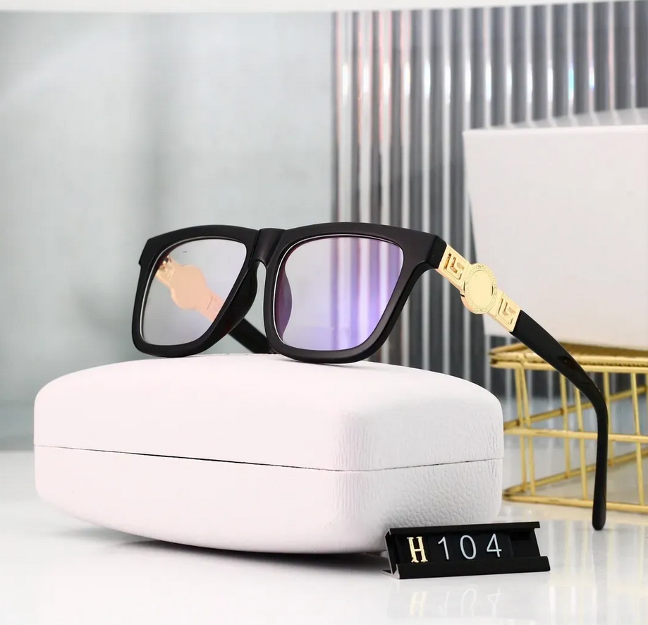 Top designer Luxury Sunglasses for women and Men Eyeglasses Outdoor Shades Big Square Frame Fashion Classic Lady Sun glasses Mirrors Quality VE104 with Case