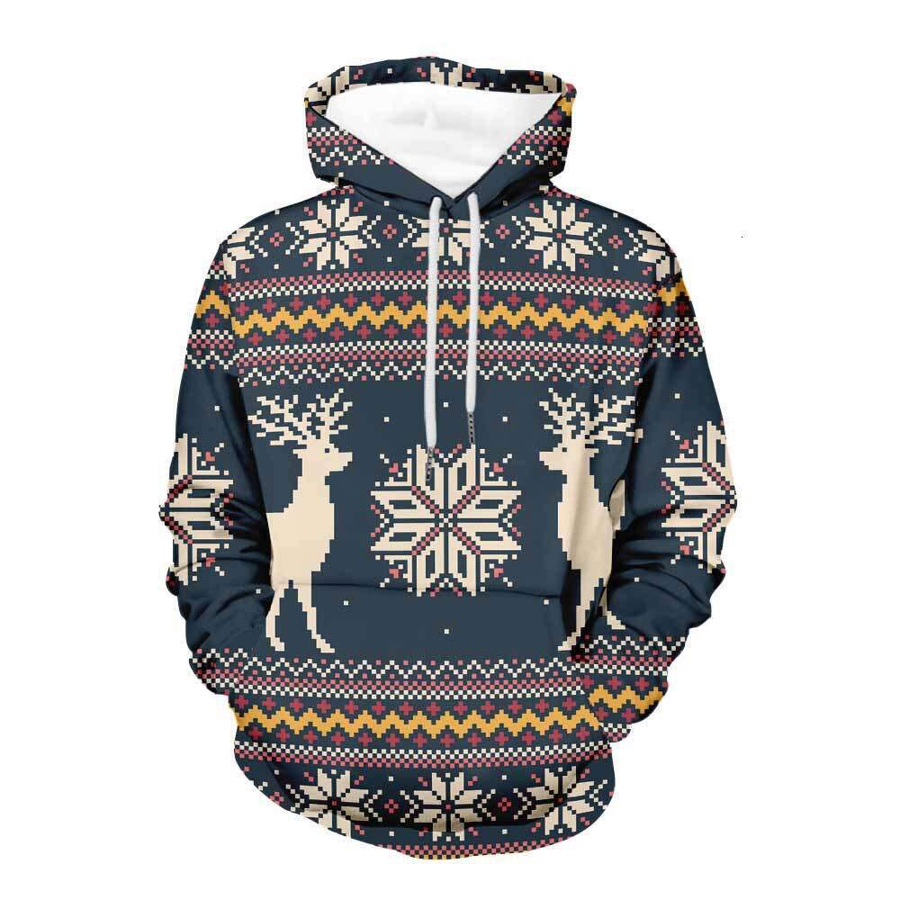 2024 Autumn/Winter New Christmas Collection HD Digital Printed Men's and Women's Casual Hoodie