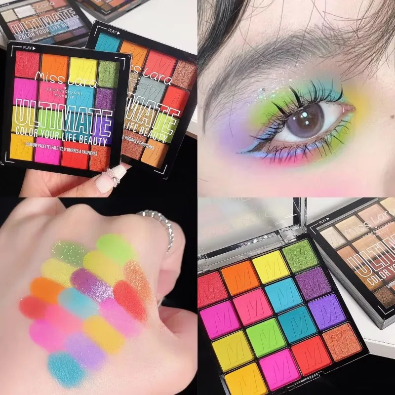 Professional Makeup Ultimate Shadow Palette Rich Color Eyeshadow 16 Stunning Shades for Lasting Colorful Cosmetic Glitter Matte 241118