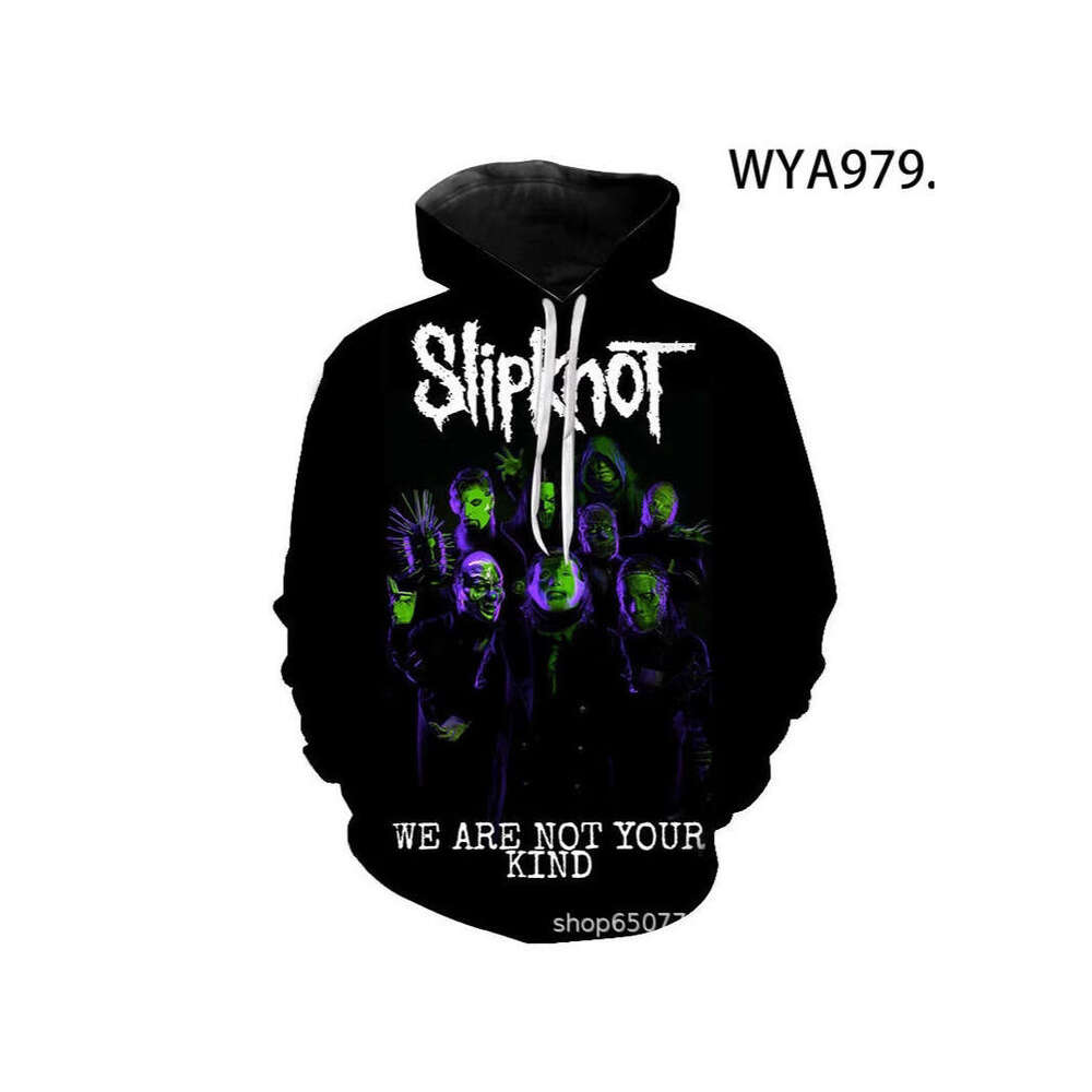 2024 Autumn/Winter Hip Hop Band 3D Printed Men's Casual Hoodie