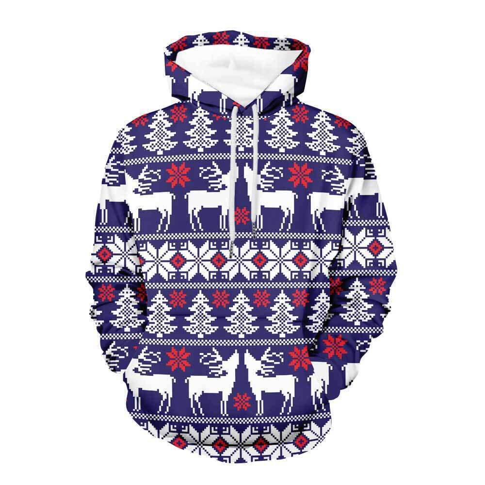 2024 Autumn/Winter New Christmas Collection HD Digital Printed Men's and Women's Casual Hoodie