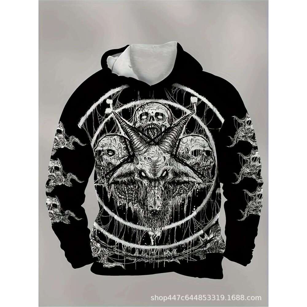 2024 Hot Selg Couple 3D Digital Printed Loose Casual Hoodie