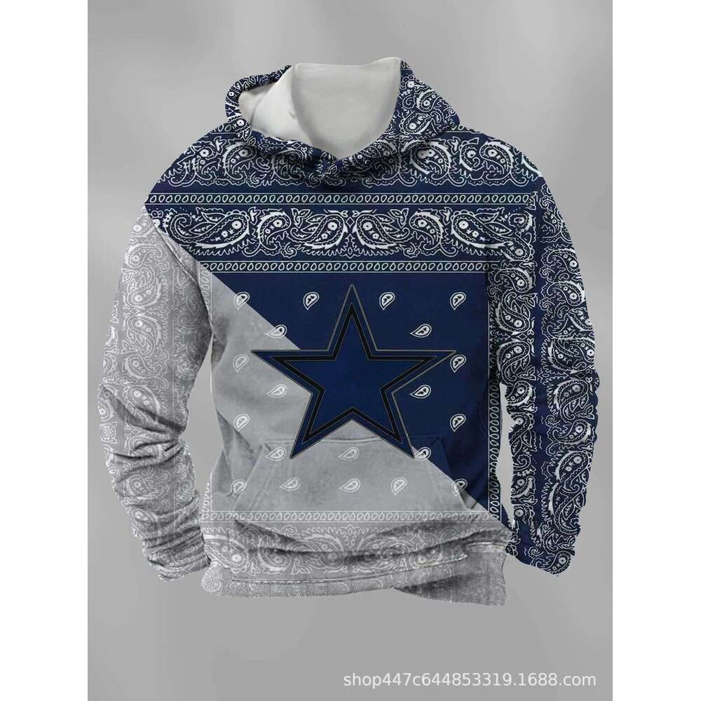 2024 Hot Selg Couple 3D Digital Printed Loose Casual Hoodie