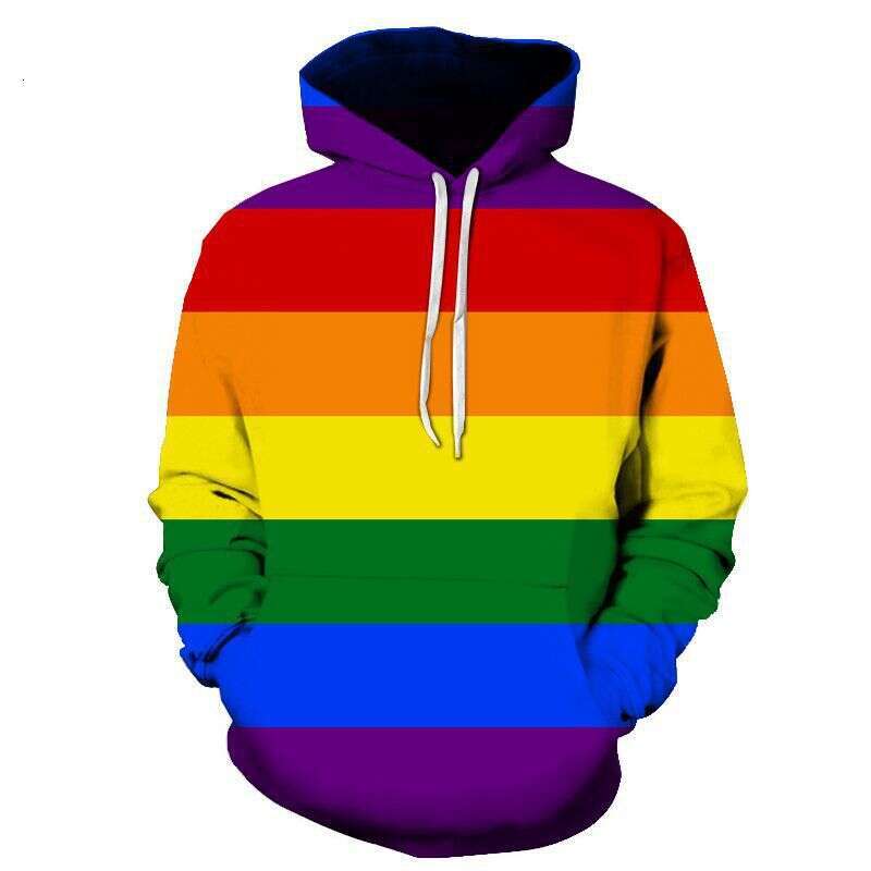 2024 autumn winter graffiti painting 3D digital printing trend men's and women's hooded casual hoodie loose fit