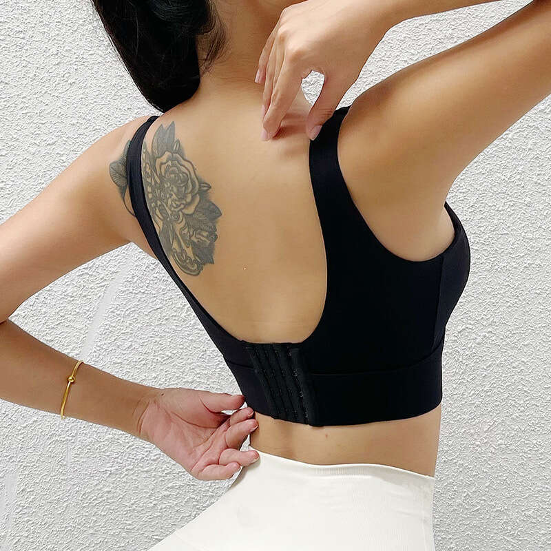 New Year Summer Home Integrated Gathering Shock Absorbing Sports Women's Beautiful Back, Shaped Fiess, Running, Yoga Bra for External Wear